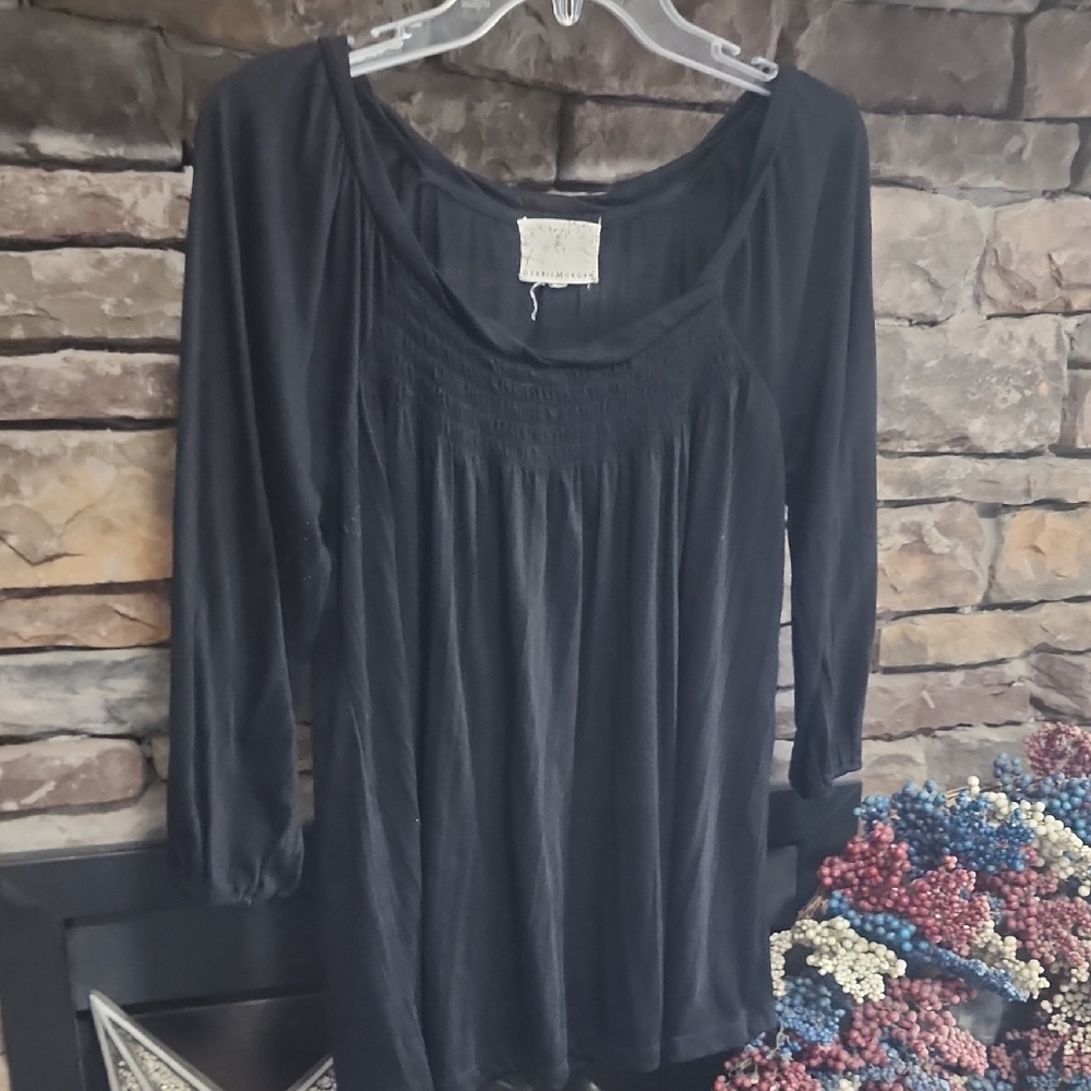 Debbie Morgan Boho Top 3/4 Sleeves Sz M